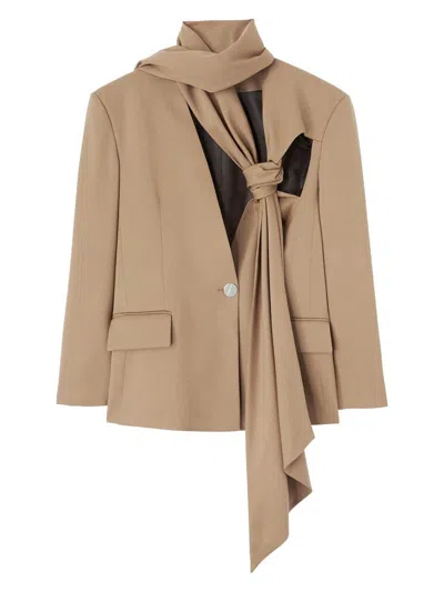 ATTICO WOMEN'S STRETCH WOOL AXEL BLAZER