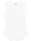 Attico Reese Cotton Jersey Tank Top In White