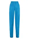 Attico Jagger High Waist Stretch Wool Trousers