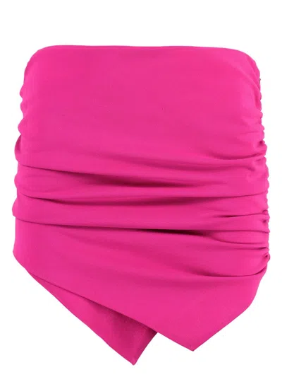 ATTICO WOMEN'S TYRIAN STRETCH POLYESTER MINI SKIRT