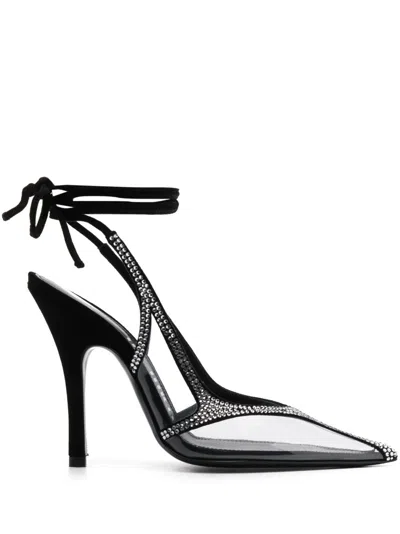 ATTICO WOMEN'S VENUS CHROME SLINGBACK PUMPS