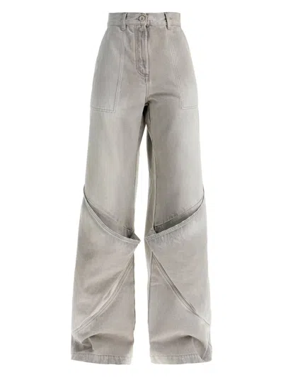 Attico Women's Vintage Long Trousers In Grey