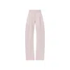 Attico Wool Blend Taloired Pants In Red