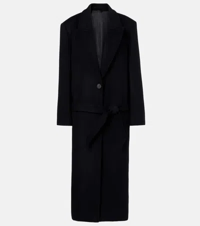 ATTICO WOOL-BLEND TWILL COAT