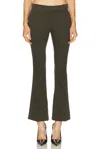 Attico Tailored Brown Trousers With Slightly Flared Silhouette In Brown