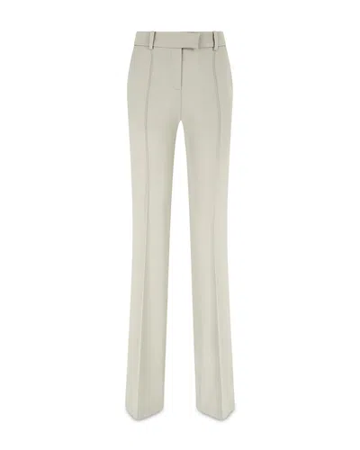 Attico Wool Long Pants In Brown