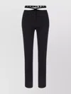 Attico Wool Pant With Belted Waist And Cut-out Design