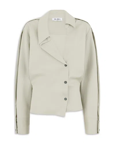 Attico Wool Shirt In Gray