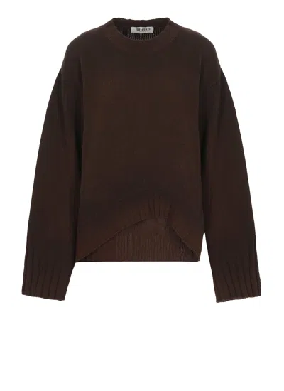 Attico Wool Sweater In Brown