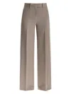 Attico Woolen Cigarette Pants For Women In Neutro