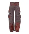 Attico Fern Cargo Pants In Brown
