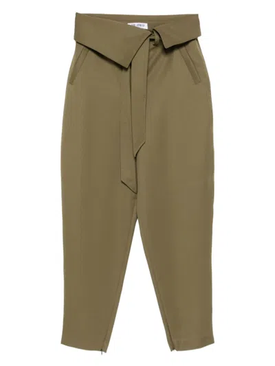 ATTICO WRAP-FRONT BELTED TROUSERS