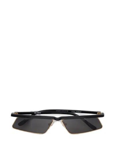 Attico X Linda Farrow Aria Cat-eye Sunglasses In Gold
