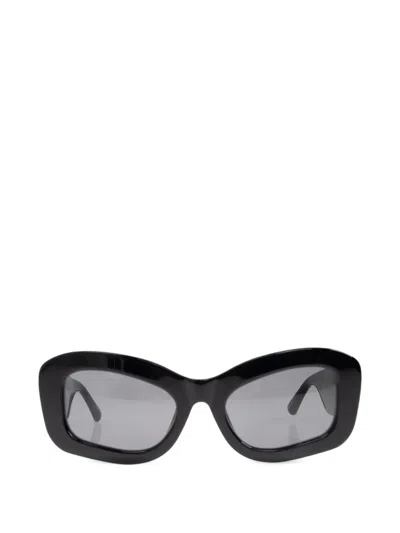 Attico X Linda Farrow Harry Cat-eye Sunglasses In Black