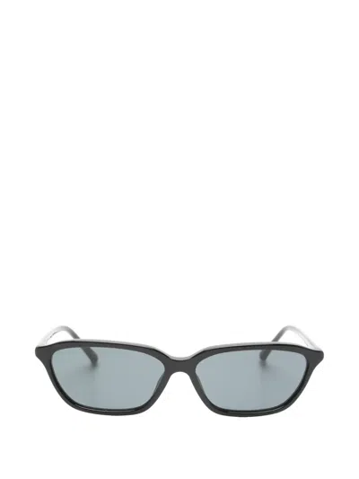 Attico X Linda Farrow Libby Sunglasses In Black