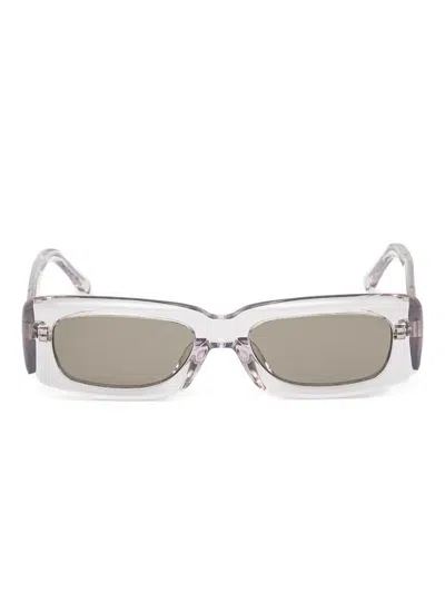 Attico X Linda Farrow Marfa Sunglasses In White