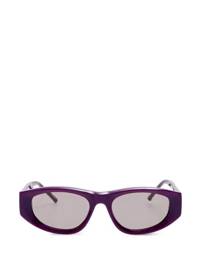 Attico X Linda Farrow Maya Sunglasses In Purple
