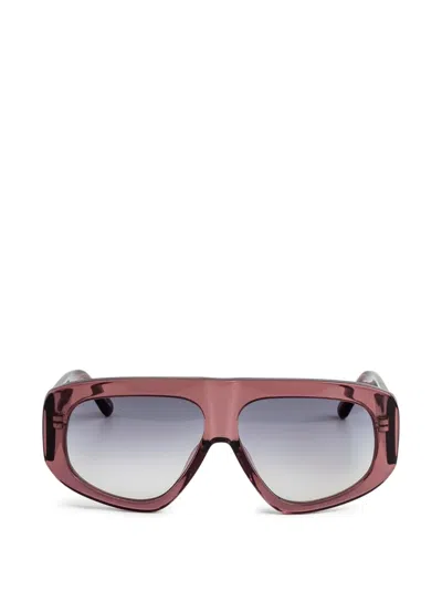 Attico X Linda Farrow Milano Sunglasses In Pink