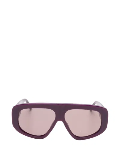 Attico X Linda Farrow Milano Sunglasses In Purple