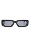 Attico X Linda Farrow Mini Marfa Sunglasses In Black