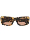 Attico Marfa Sunglasses In Brown