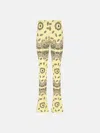 Attico Yellow, Black And Fuchsia Bandana Long Pants In Banana/black/fuchsia