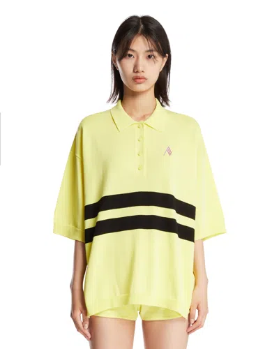 Attico Yellow Short-sleeve Polo Shirt