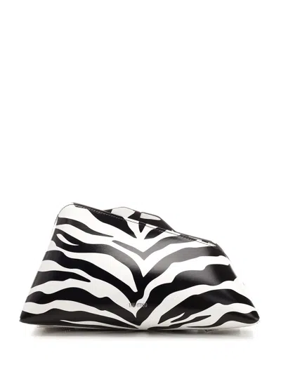 ATTICO ZEBRA 8:30PM OVERSIZED CLUTCH