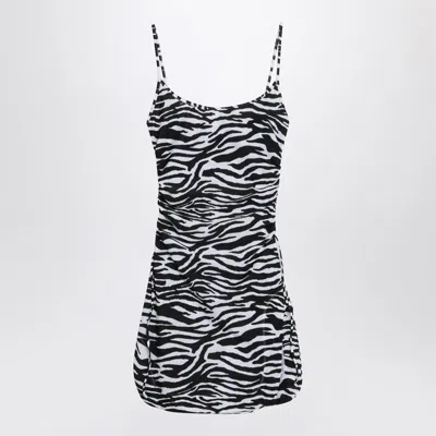 ATTICO ZEBRA BEACH COVER-UP IN STRETCH FABRIC