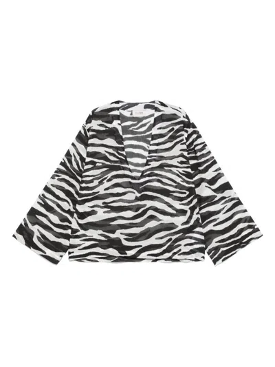 ATTICO ZEBRA PATTERN BLOUSE