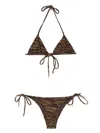 Attico Zebra-print Bikini