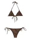 Attico Zebra-print Bikini