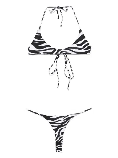 ATTICO ZEBRA-PRINT BIKINI