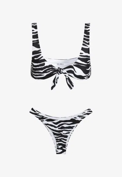 ATTICO ZEBRA PRINT BIKINI