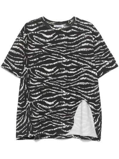 Attico Zebra Print Light Jersey T-shirt By The