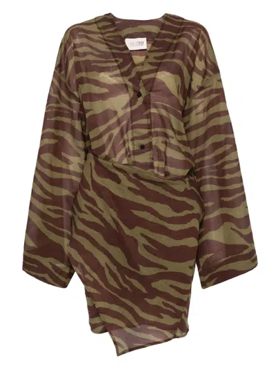 Attico Zebra-print Mini Dress