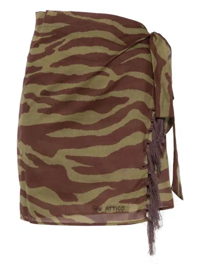 Attico Zebra-print Pareo