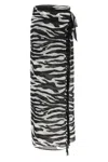 Attico Zebra Print Sarong In Animal Print