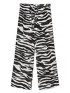 Attico White And Black Long Pant