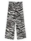 Attico White And Black Long Pant