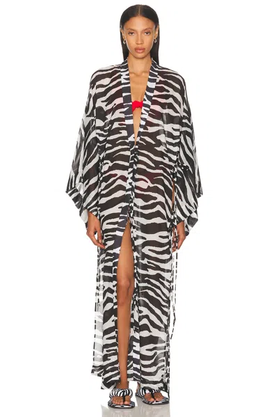 Attico Zebra Printed Caftan