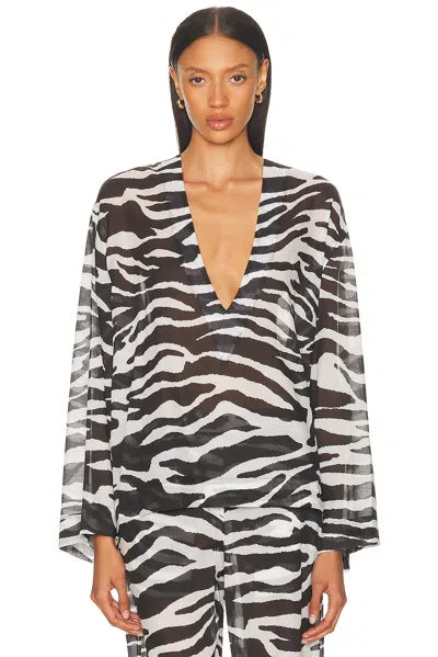 ATTICO ZEBRA PRINTED TOP
