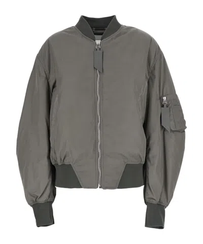 Attico Zip-fastening Bomber Jacket In Black