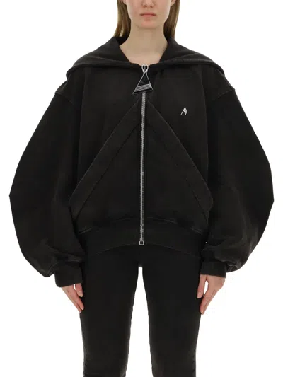 ATTICO ZIP SWEATSHIRT.