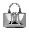 Attico Zippered Shoulder Bag In Gray
