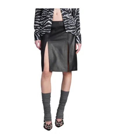 ATTICO ZIPPERED SKIRT