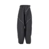 Attico Womens Dark Grey Zip-fastening Balloon-leg Cotton-blend Trousers In Blue