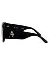 Attico Mini Marfa Sunglasses In Black/silver/grey