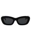 Attico The  Sunglasses In Black/silver/grey