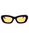 Attico 太阳镜63 C4 Sun C4 In Purple/silver/yellow